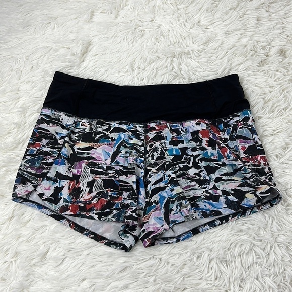 Lululemon Run Times Short II *4" Culture Clash Multi Black / Black - Picture 1 of 5